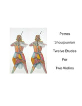 Twelve Etudes for Two Violins P.O.D. cover